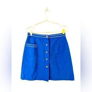 Vintage Koret blue skort nautical